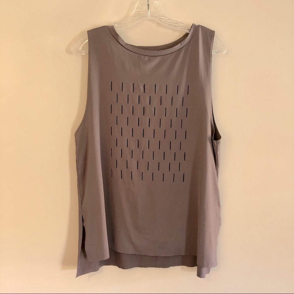 Reebok Mauve Laser Cut Tank Top - Picture 1 of 8